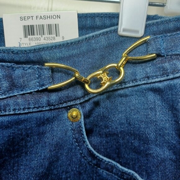 INC International Concepts Blue Flare Wide Leg Jeans - Picture 10 of 11